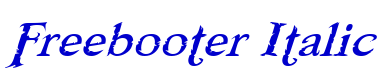Freebooter Italic 字体